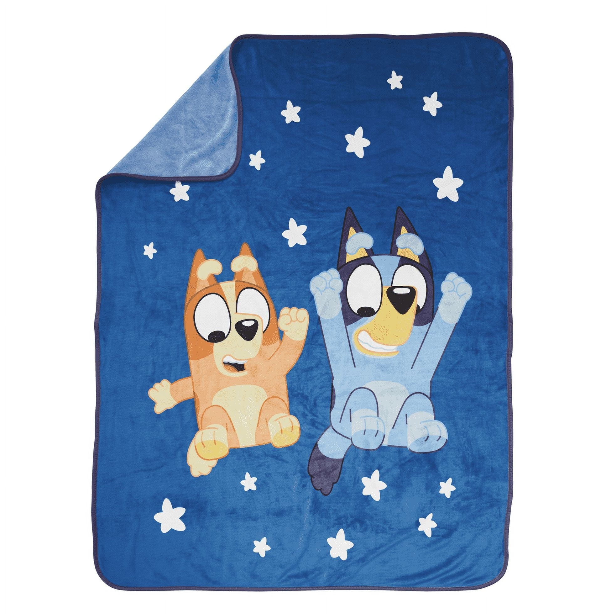 Cozy Fleece In The Dream Kids Throw Blanket, 46 x 60, Microfiber, Blue, BBC Studios Ages 1+ - Luxury Knitted Decorative Throw Blanket with Fringes - Default Title