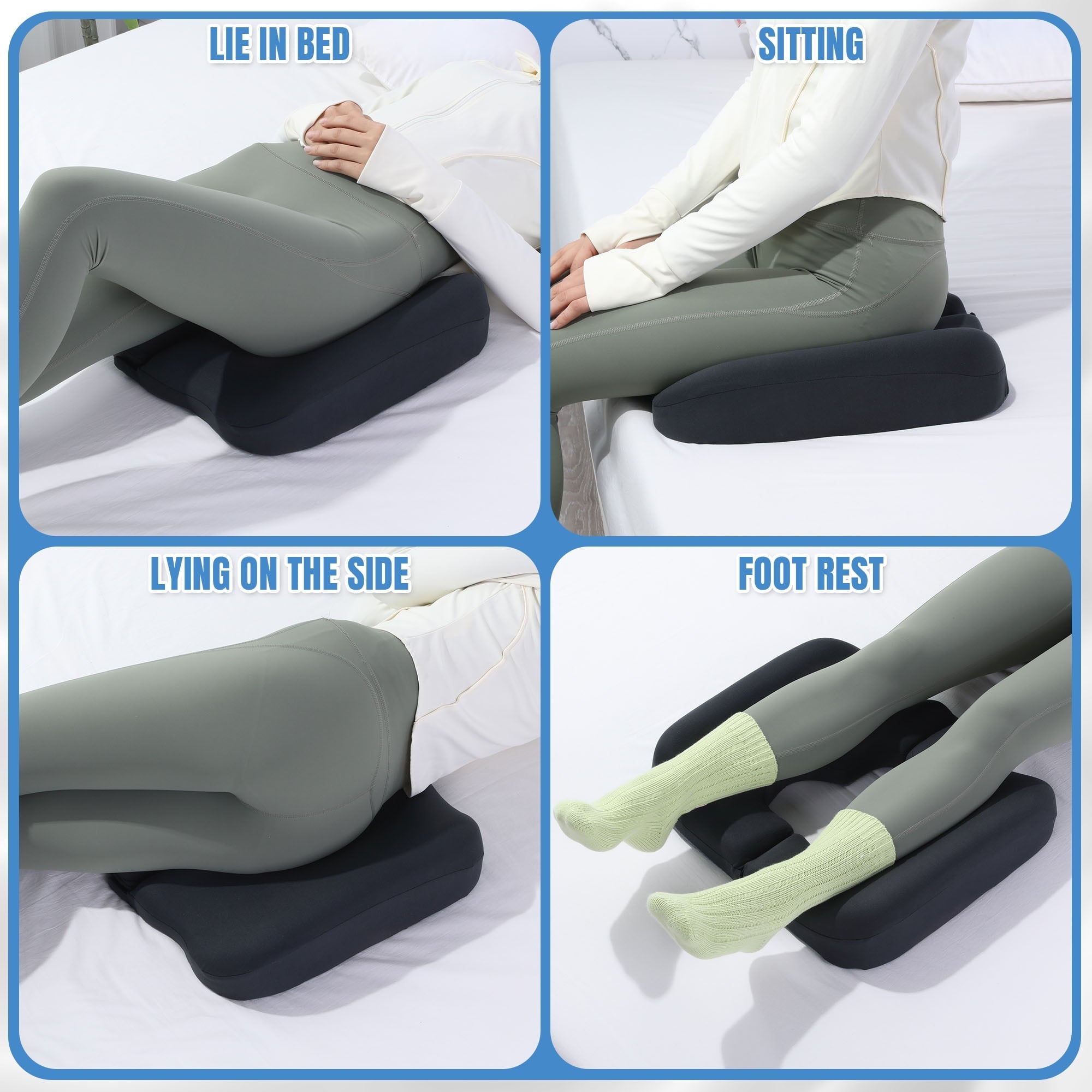 Fluffy Shredded Memory Foam Bed Sore Cushions for Butt, Bedsore Pressure Relief Pillow for Sleeping and Sitting,Cushion for Bed Sores... - Orthopedic Shredded Foam Bed Pillow Set Detail