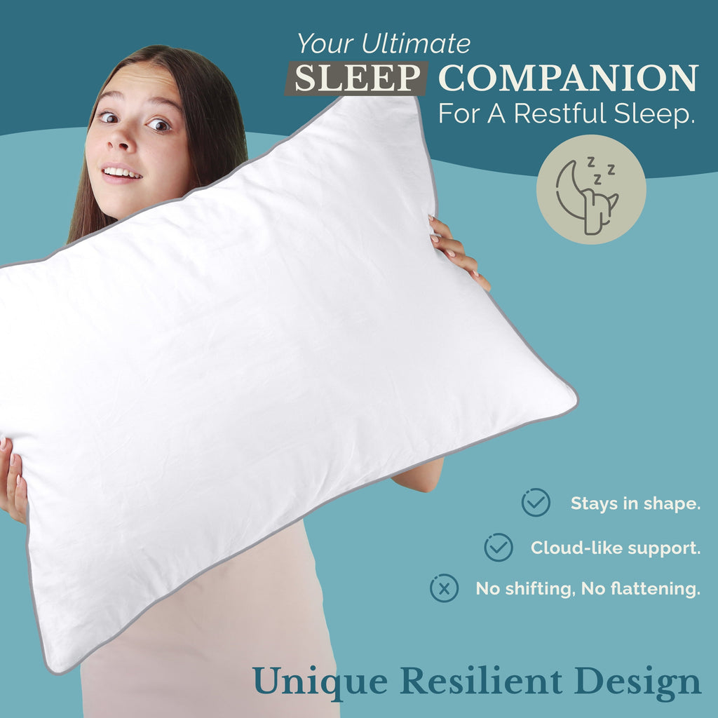 Hotel Collection Pillows Standard Size Set of 2 – Standard Pillow, Cooling Comfort, Breathable, Easy Care Machine Washable, Perfect fo... - Ergonomic Memory Foam Pillow for Neck Pain Support Detail