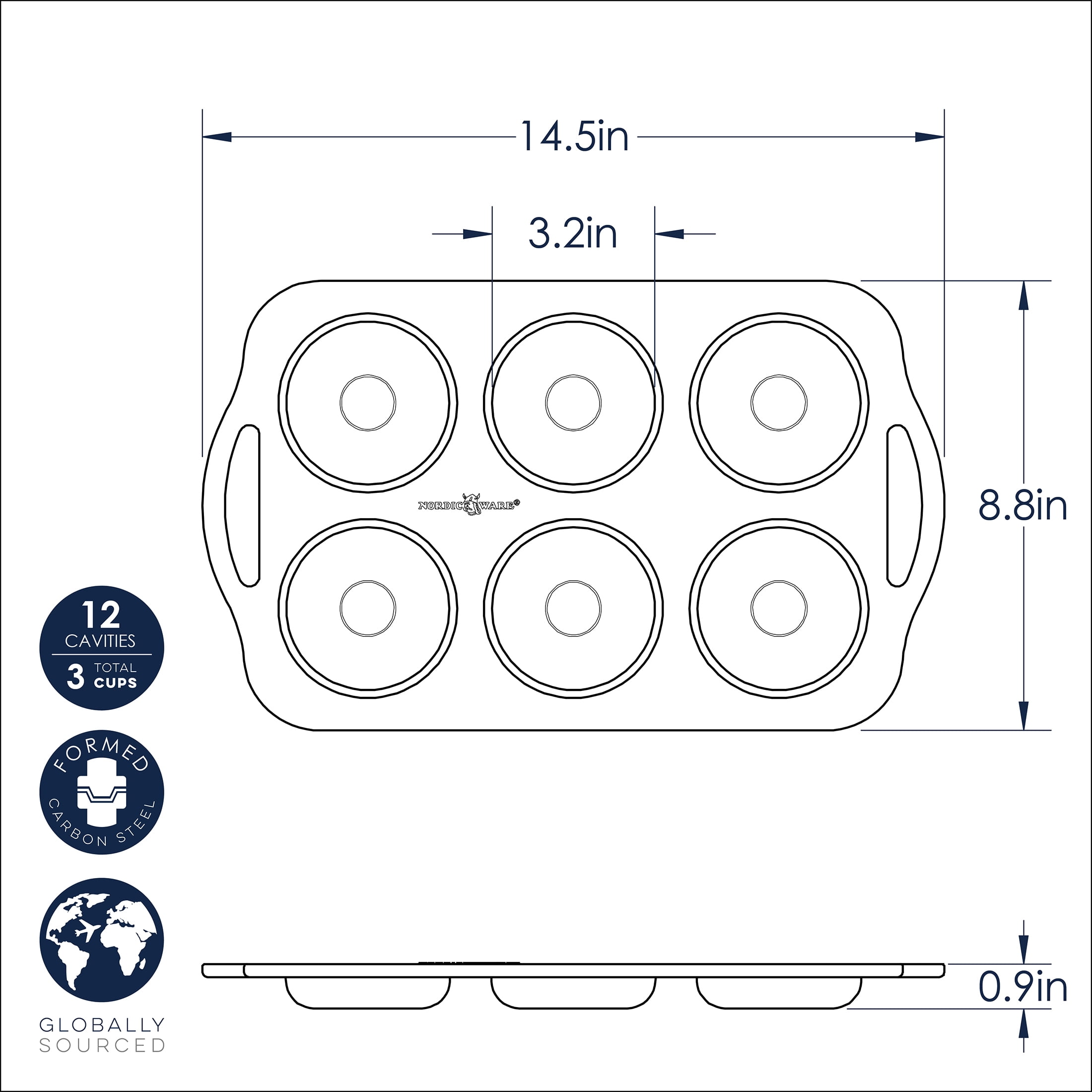 Innovative 6 Cavity Nonstick Steel Donut Pan - Innovative Kitchen Helper for Modern Cooking Detail