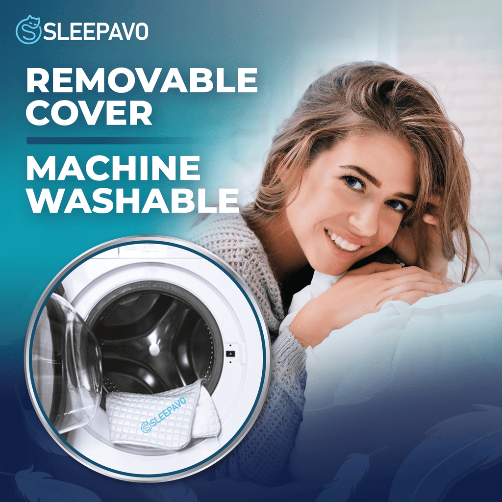 Hotel Collection Adjustable Shredded Memory Foam Pillow Queen Size - Soft or Firm Rayon Derived for Side Sleepers, Stomach & Back - Co... - Ergonomic Memory Foam Pillow for Neck Pain Support Detail