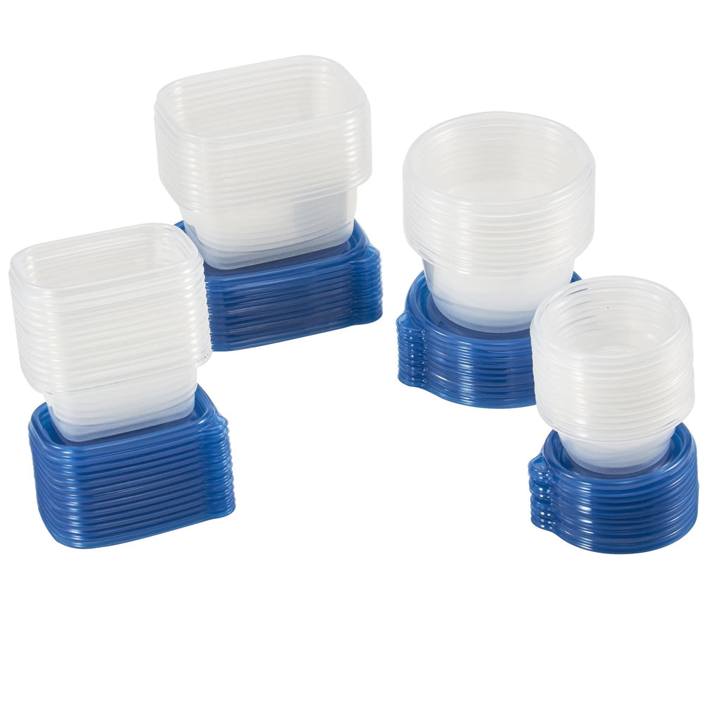 Whimsical Doughnut 92pc Plastic Food Storage Container set, Ideal Use for Refrigeration Storage and Organization,... - Squishy Dohnut Sweet Treat Shaped Stress Toy Detail