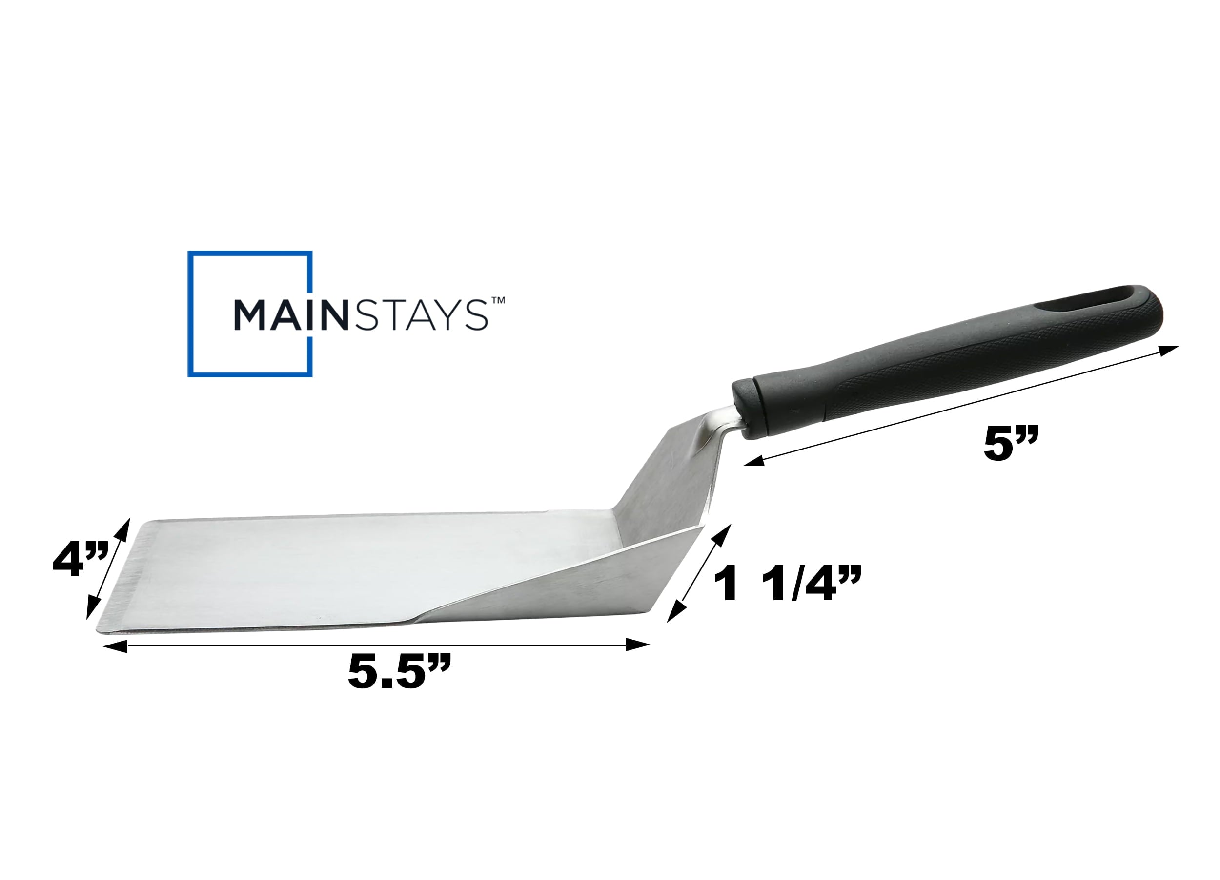 Chef-Quality Dishwasher safe 11.81 in Stainless Steel Kitchen Spatula - Multi-Purpose Hand Tool for Daily Meal Prep Detail