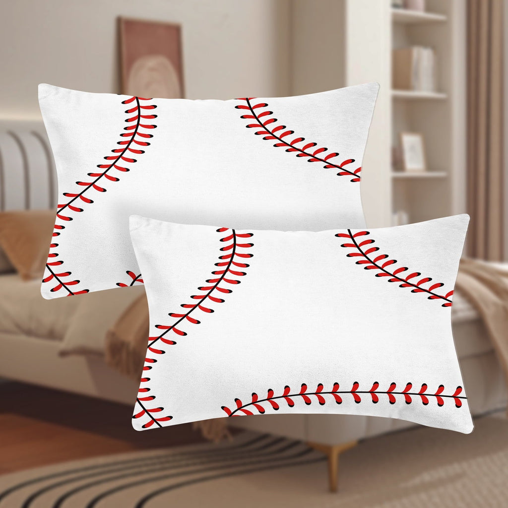 Ultra-Soft Baseball Sheet Set Sports Theme Bedding Set for Kids 3D Baseball Pattern Bed Sheets Baseball Games Bed Sheet Set Room... - Luxury Bed Sheet Set with Deep Pockets Detail