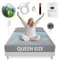 Wrinkle-Resistant Grounding Sheets Queen Size 90% Organic Cotton + 10% Pure Silver Fitted Bed Sheet Gray Fiber Grounding Sheet Earth Ce... - Cooling Hotel Quality Bedding Sheets and Pillowcases - Default Title