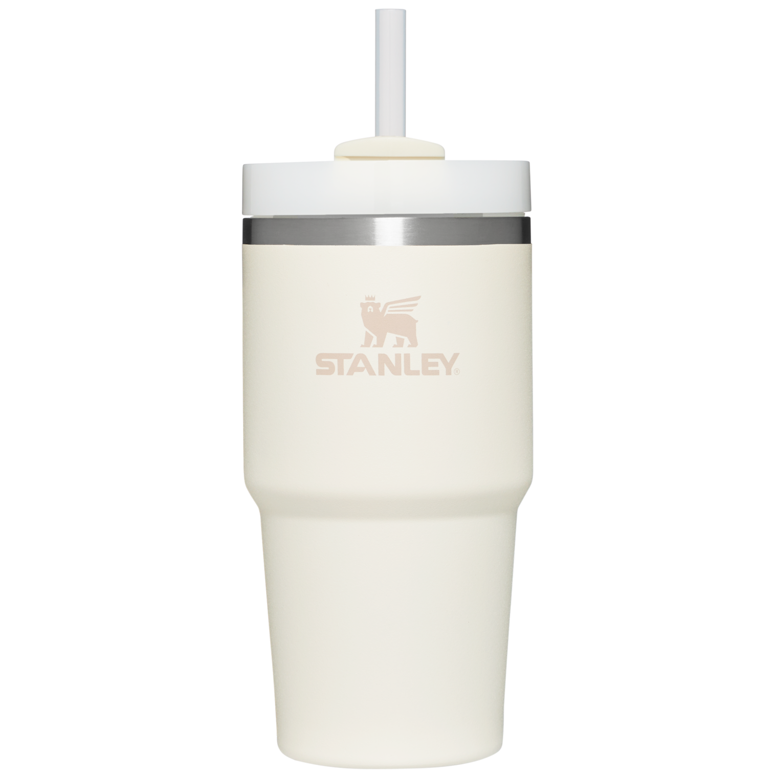 Splash-Resistant FlowState The Quencher H2.0 Flowstate Tumbler D030T - Premium Stainless Steel Straw Cup for All-Day Hydration - Cream