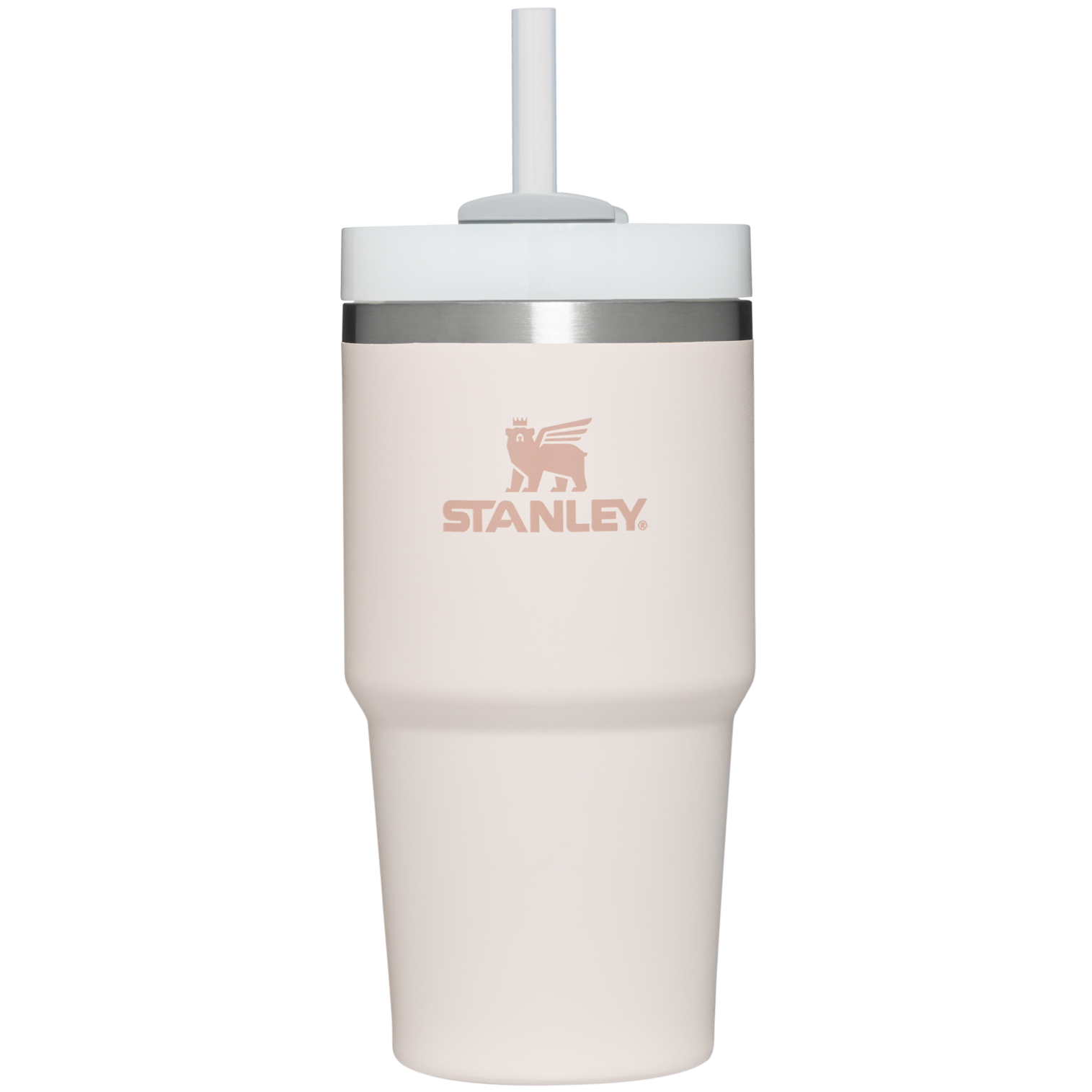 Splash-Resistant FlowState The Quencher H2.0 Flowstate Tumbler D030T - Premium Stainless Steel Straw Cup for All-Day Hydration - Rose Quartz