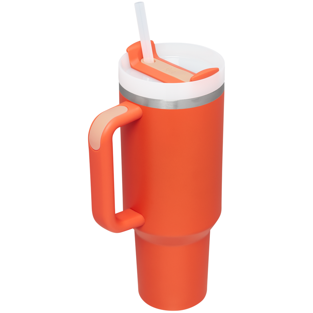 Large Capacity The Quencher H2.0 Flowstate Tumbler  | Stanley Create D332L - Double-Wall Vacuum Insulated Travel Tumbler with Straw Detail