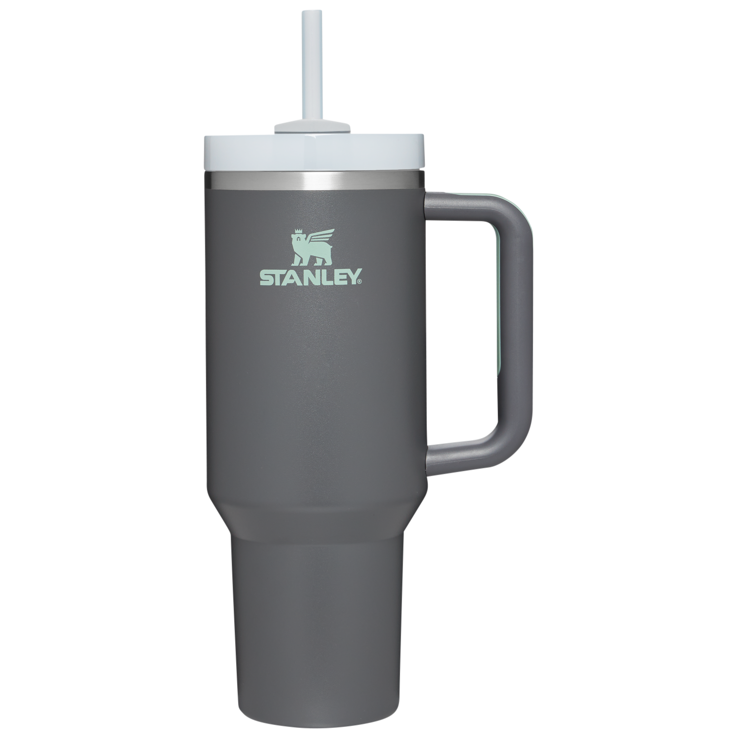 Large Capacity The Quencher H2.0 Flowstate Tumbler  | Stanley Create D332L - Double-Wall Vacuum Insulated Travel Tumbler with Straw - Charcoal