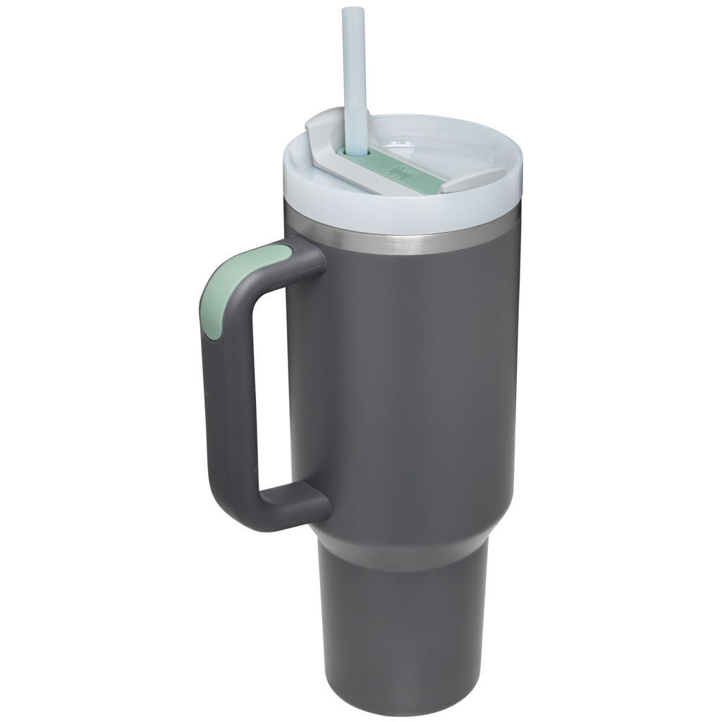 Large Capacity The Quencher H2.0 Flowstate Tumbler  | Stanley Create D332L - Double-Wall Vacuum Insulated Travel Tumbler with Straw Detail