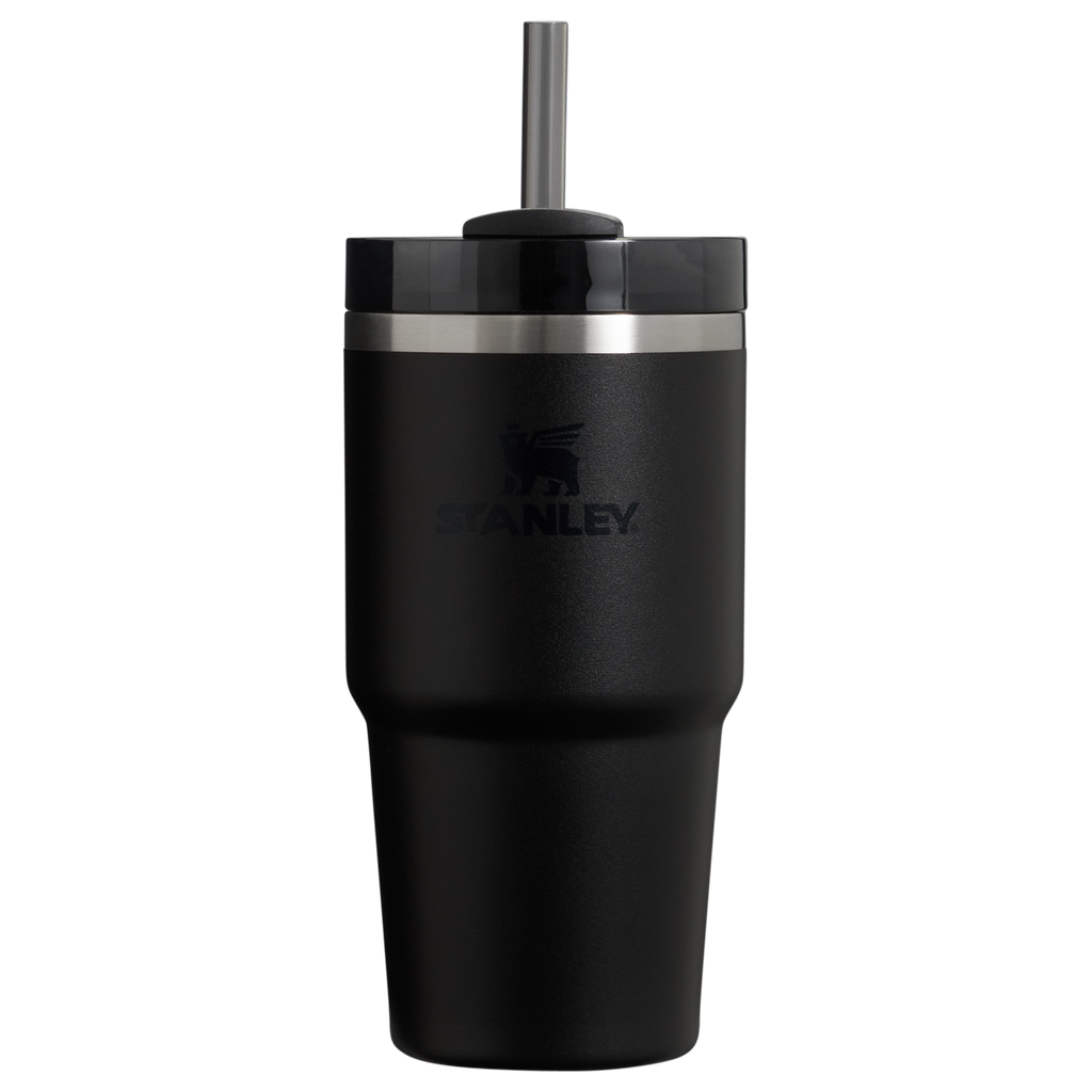Splash-Resistant FlowState The Quencher H2.0 Flowstate Tumbler D030T - Premium Stainless Steel Straw Cup for All-Day Hydration - Black 2.0