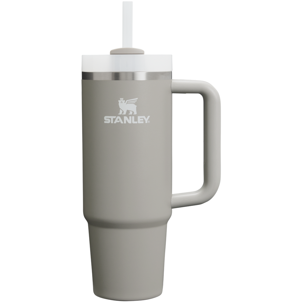 Insulated Travel The Quencher H2.0 Flowstate Tumbler D051L - 40oz Large Capacity Car-Cup Friendly Quencher - Ash