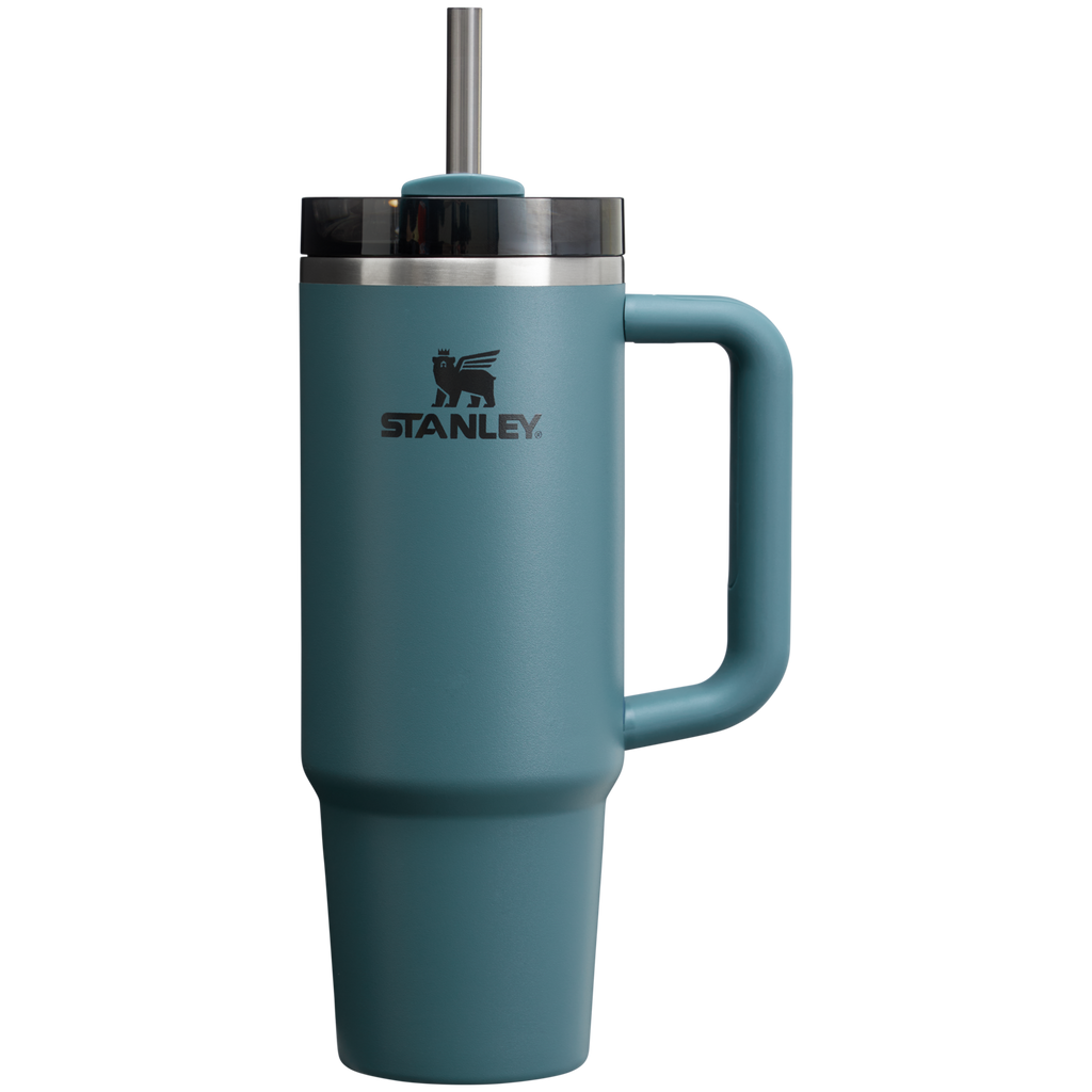 Car-Cup Friendly The Quencher H2.0 Flowstate Tumbler | Stanley Create D331C - Double-Wall Vacuum Insulated Travel Tumbler with Straw Detail
