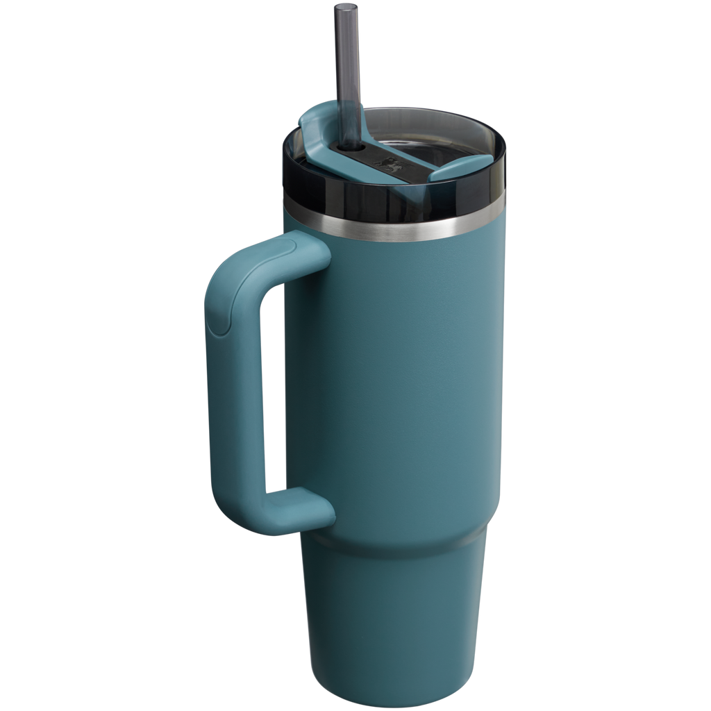 Car-Cup Friendly The Quencher H2.0 Flowstate Tumbler | Stanley Create D331C - Double-Wall Vacuum Insulated Travel Tumbler with Straw Detail