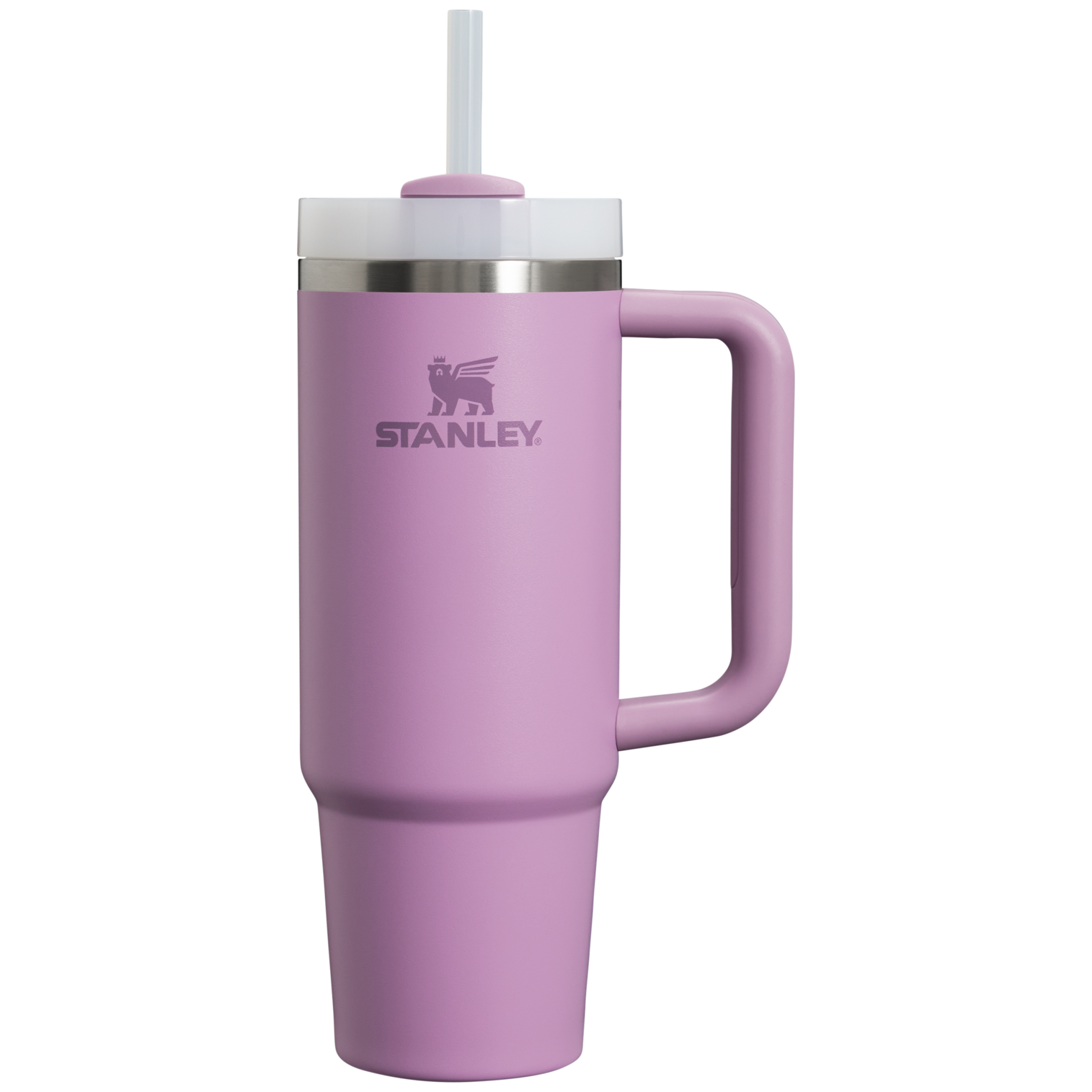 Car-Cup Friendly The Quencher H2.0 Flowstate Tumbler | Stanley Create D331C - Double-Wall Vacuum Insulated Travel Tumbler with Straw Detail