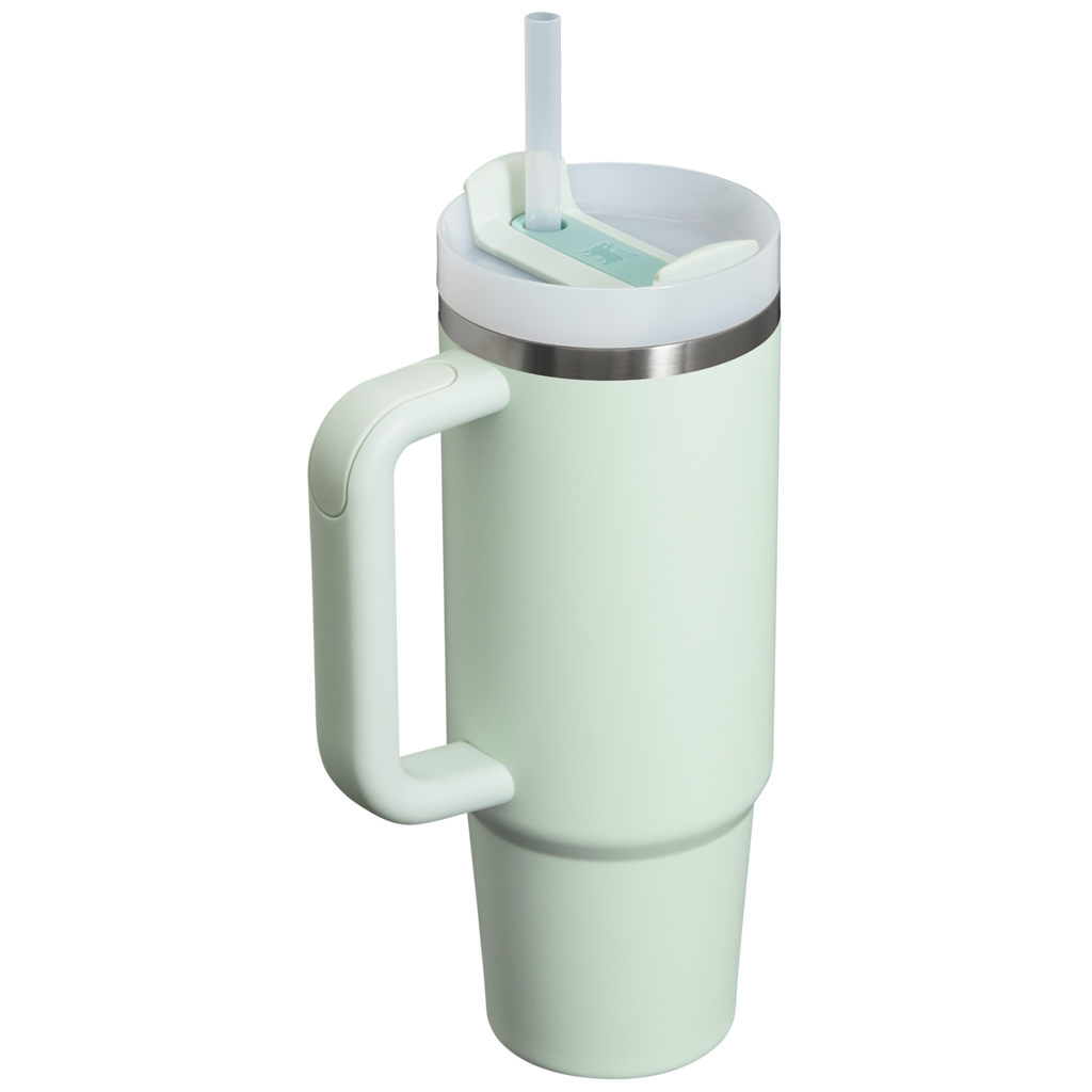 Car-Cup Friendly The Quencher H2.0 Flowstate Tumbler | Stanley Create D331C - Double-Wall Vacuum Insulated Travel Tumbler with Straw Detail
