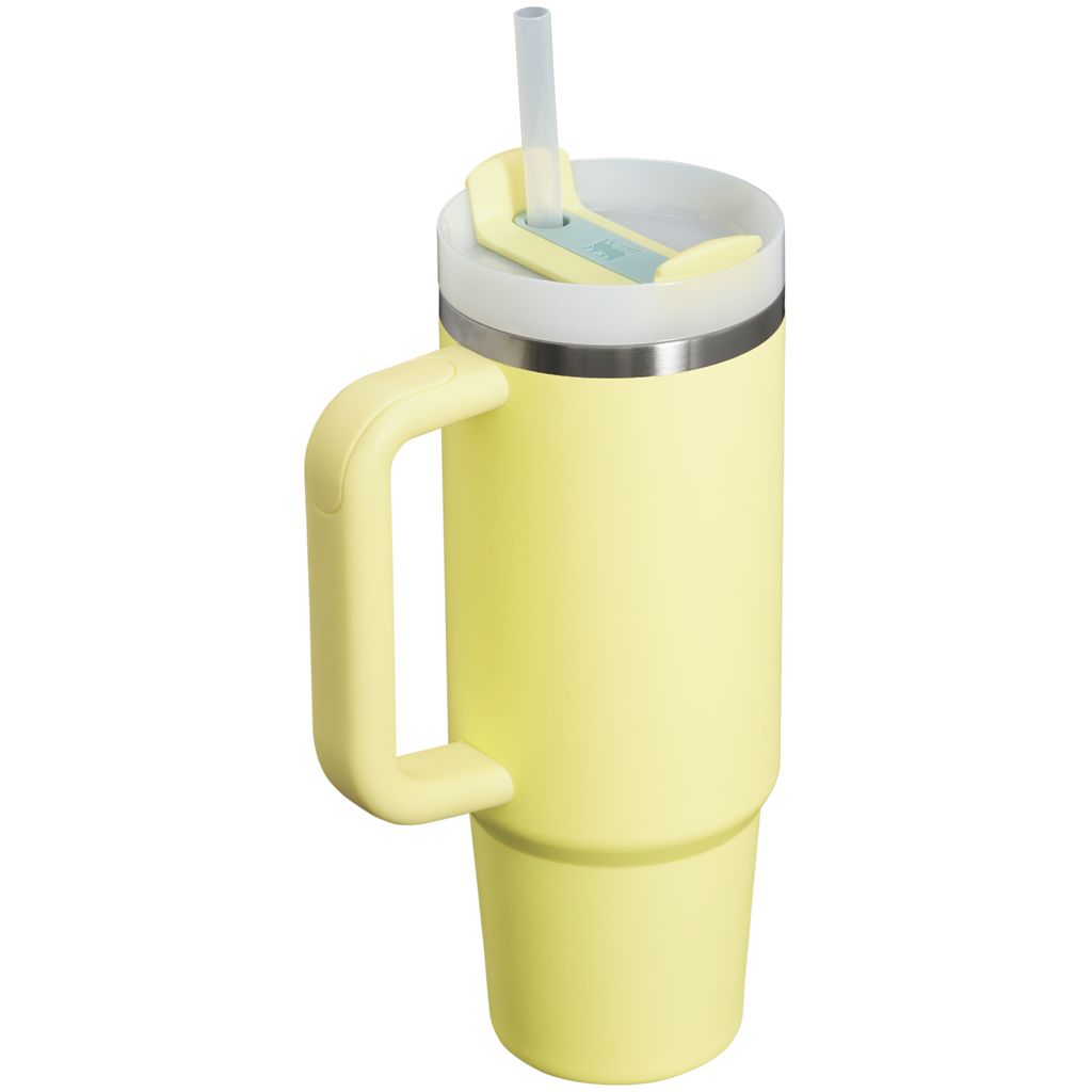 Car-Cup Friendly The Quencher H2.0 Flowstate Tumbler | Stanley Create D331C - Double-Wall Vacuum Insulated Travel Tumbler with Straw Detail