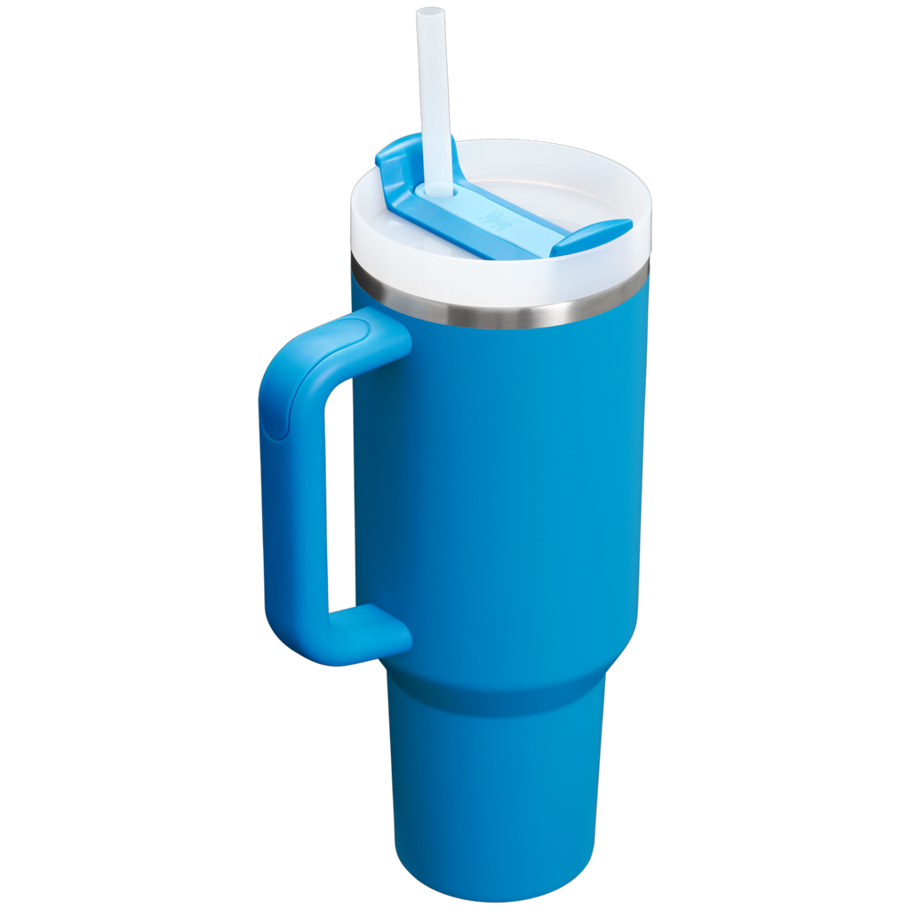 Large Capacity The Quencher H2.0 Flowstate Tumbler  | Stanley Create D332L - Double-Wall Vacuum Insulated Travel Tumbler with Straw Detail