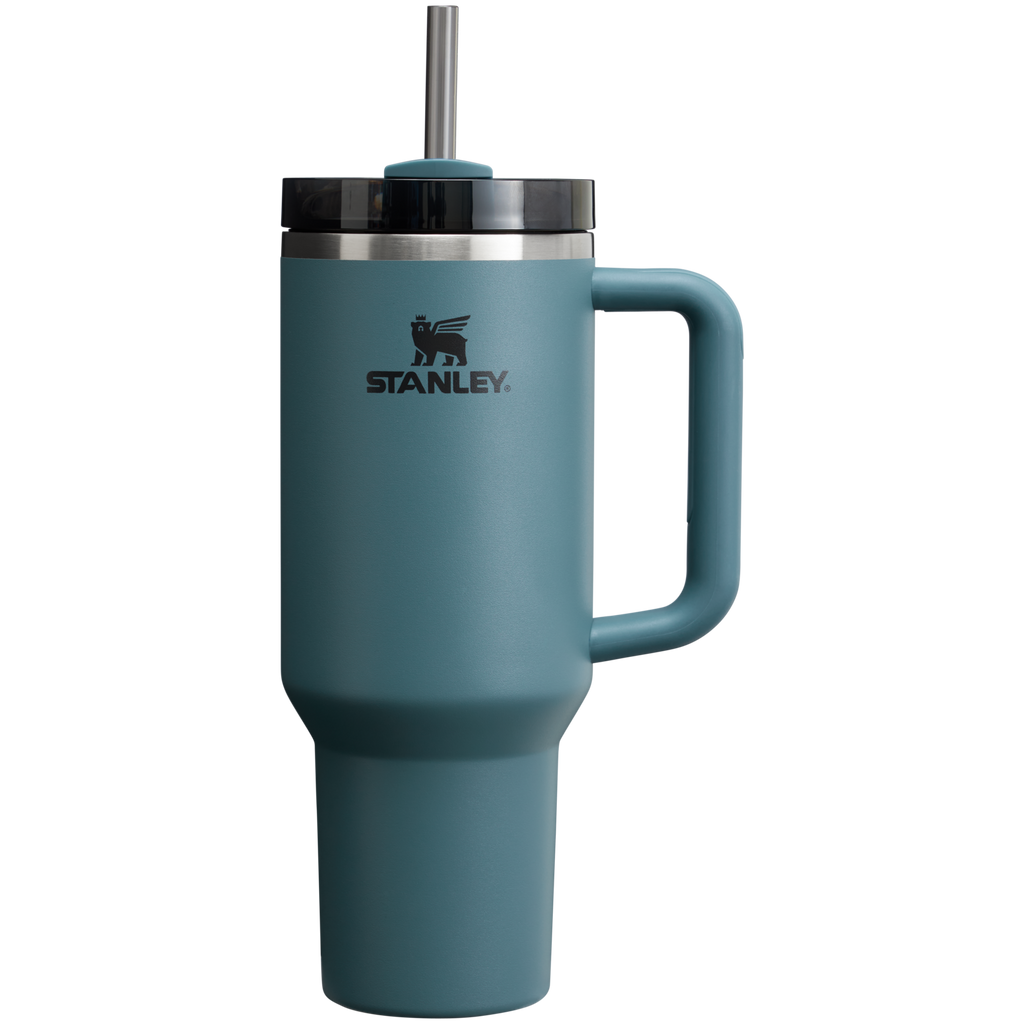 Large Capacity The Quencher H2.0 Flowstate Tumbler  | Stanley Create D332L - Double-Wall Vacuum Insulated Travel Tumbler with Straw Detail