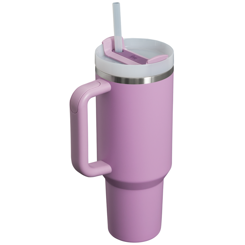 Large Capacity The Quencher H2.0 Flowstate Tumbler  | Stanley Create D332L - Double-Wall Vacuum Insulated Travel Tumbler with Straw Detail