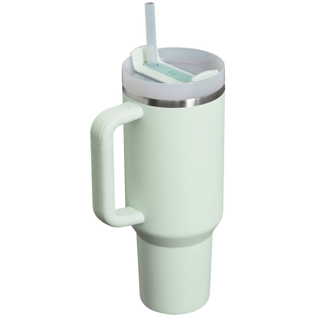 Large Capacity The Quencher H2.0 Flowstate Tumbler  | Stanley Create D332L - Double-Wall Vacuum Insulated Travel Tumbler with Straw Detail