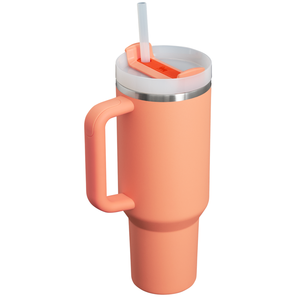 Large Capacity The Quencher H2.0 Flowstate Tumbler  | Stanley Create D332L - Double-Wall Vacuum Insulated Travel Tumbler with Straw Detail