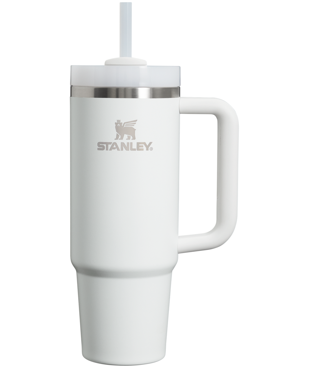 Car-Cup Friendly The Quencher H2.0 Flowstate Tumbler | Stanley Create D331C - Double-Wall Vacuum Insulated Travel Tumbler with Straw - Frost