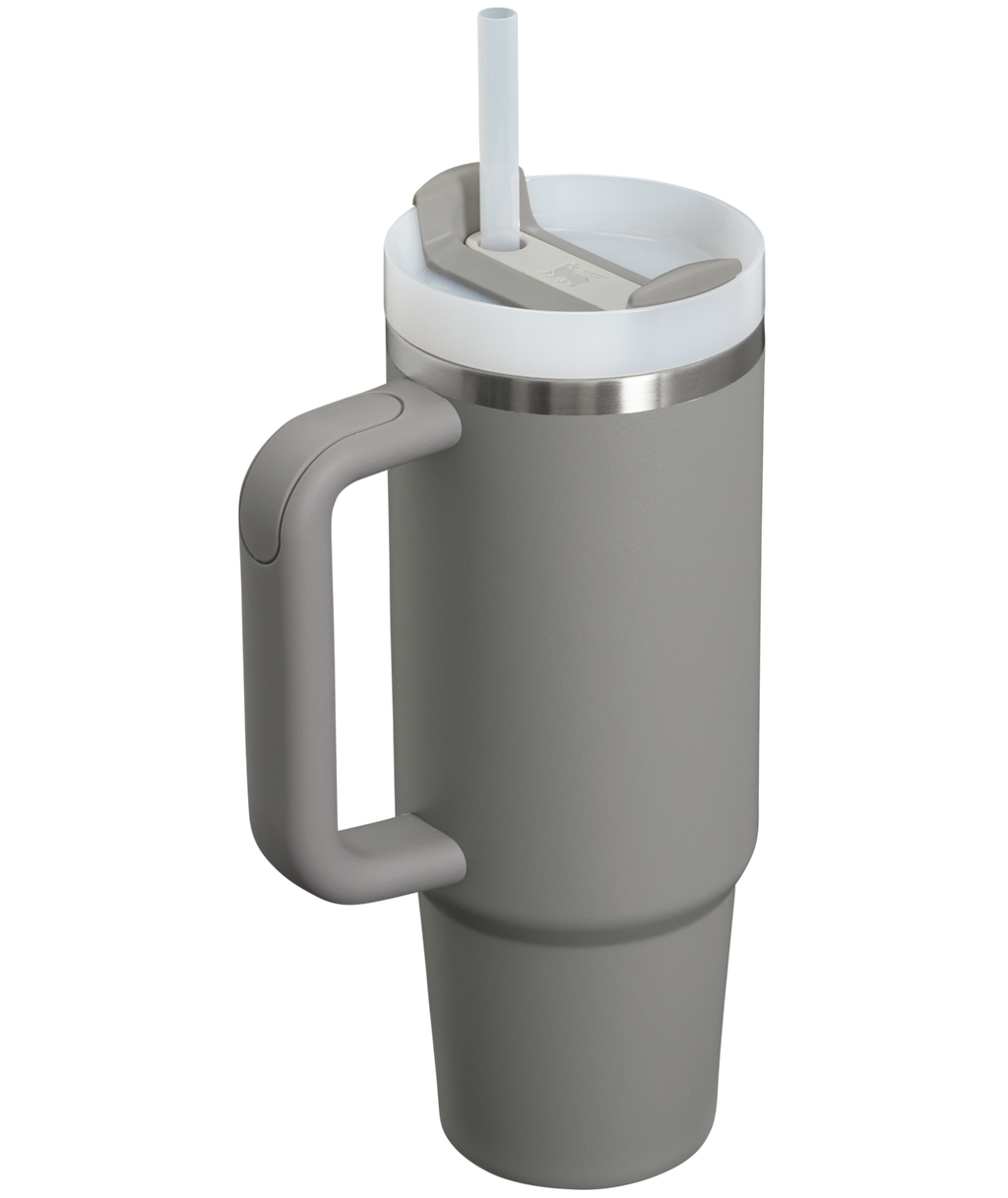 Car-Cup Friendly The Quencher H2.0 Flowstate Tumbler | Stanley Create D331C - Double-Wall Vacuum Insulated Travel Tumbler with Straw Detail