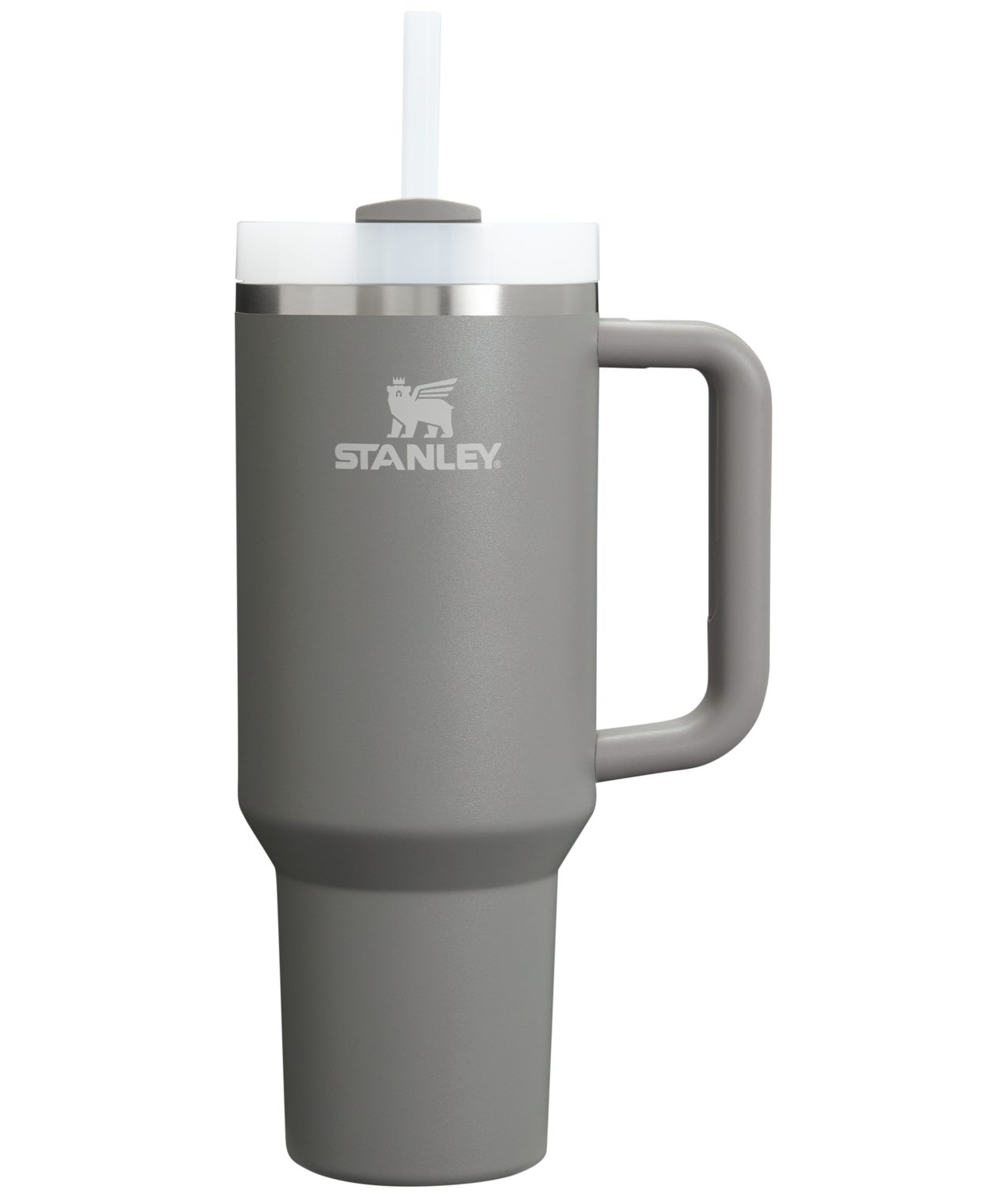 Large Capacity The Quencher H2.0 Flowstate Tumbler  | Stanley Create D332L - Double-Wall Vacuum Insulated Travel Tumbler with Straw - Stone