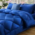 Heavyweight Warmth Full Comforter Set 4 Pieces,Comforter Set,Bed in a Bag, Bedding Set with Comforter,Fitted Sheet,Flat Sheet,Pillowcase... - Luxurious Quilted Duvet Cover Set - Default Title