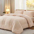 Hypoallergenic Cloud Twin Comforter Set 5 Pieces,Bed in a Bag, Bedding Set with Comforter,Fitted Sheet,Flat Sheet,Pillowcase, All Season - Luxurious Quilted Duvet Cover Set - Default Title