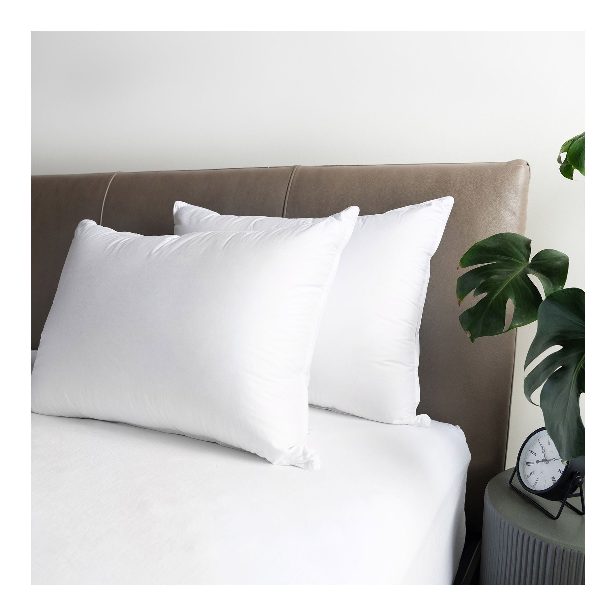 Decorative Plump Microflex Hospitality Bed Pillow - Standard - Firm - 10 Pack - Hotel Quality Plush Sleeping Pillows - Default Title