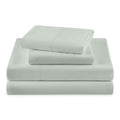 Premium Egyptian Cotton Solid 4-Piece 100% Cotton Washed Percale Sage Green Sheet Set, Full - Cooling Hotel Quality Bedding Sheets and Pillowcases - Default Title