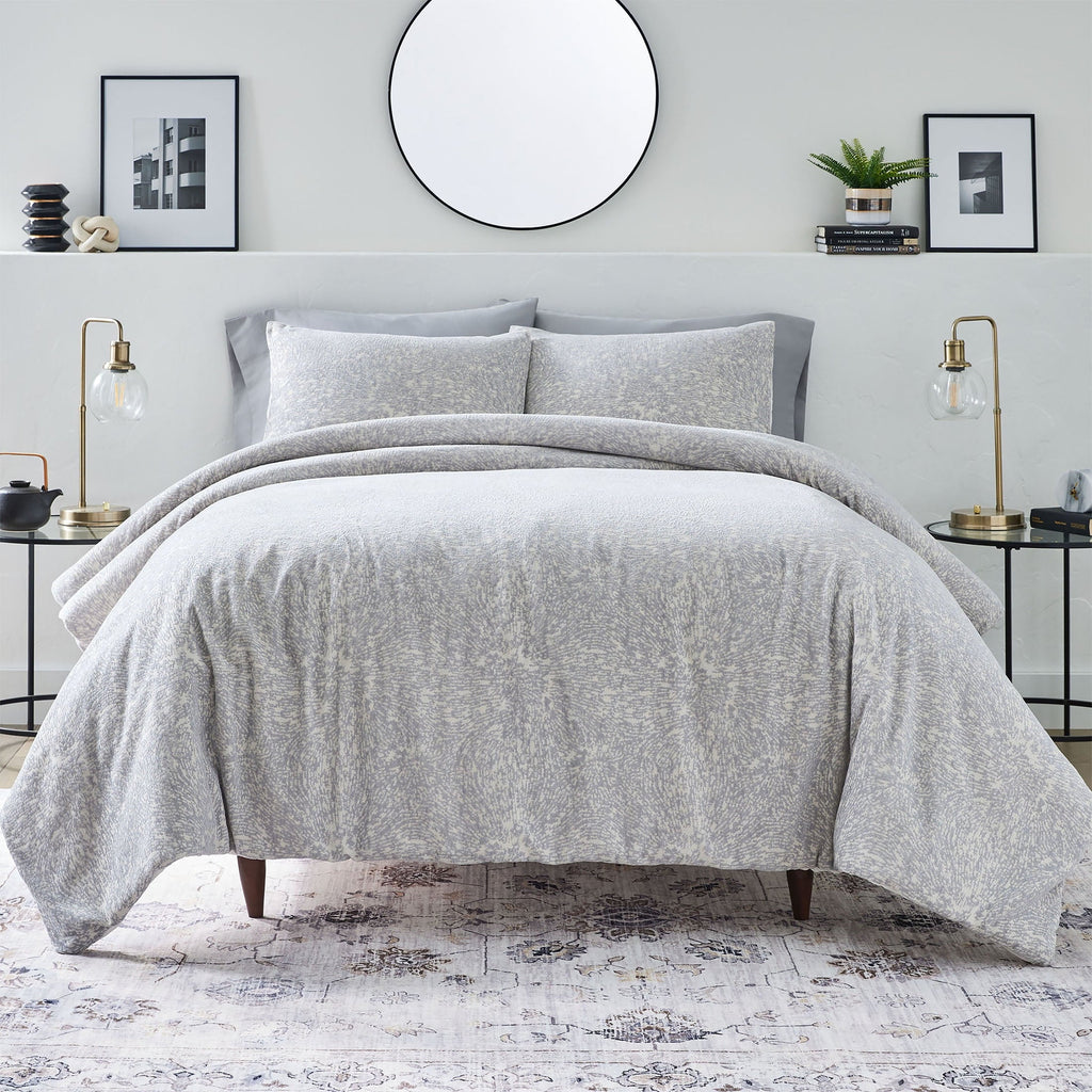 Luxurious Quilted Better Homes & Garden Grey Chenille 3-Piece Comforter Set, Full/Queen, All Ages - All-Season Down Alternative Comforter Insert - Default Title