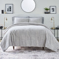 Luxurious Quilted Better Homes & Garden Grey Chenille 3-Piece Comforter Set, Full/Queen, All Ages - All-Season Down Alternative Comforter Insert - Default Title