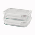 Deliciously Squishy 2.3Cup Rectangle Glass Food Storage Container with Tritan Lid. Set of 2, 4 Pieces, Best Used f... - Fun Food Fidget Cookie Squishable Toy - Default Title