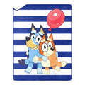 Cozy Fleece Happy Hugs Kids Silk Touch Throw Blanket with Sherpa Reverse, 46 x 60 inches Blue – Soft Plush Fleece Throw Blanket - Luxury Knitted Decorative Throw Blanket with Fringes - Default Title