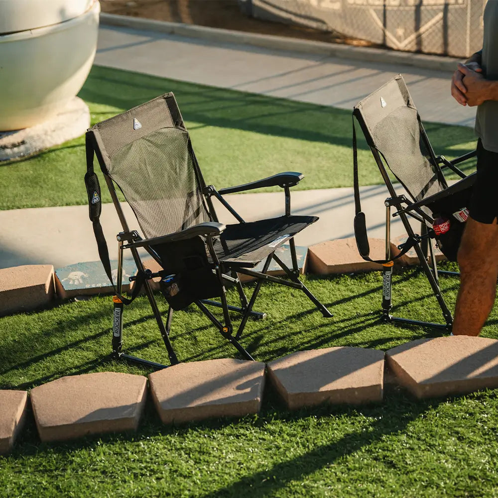Premium All-Weather BreezeRocker - Choice 504 - Freestyle Rocker Portable Outdoor Folding Chair Detail