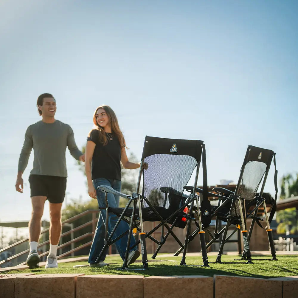 Premium All-Weather BreezeRocker - Choice 504 - Freestyle Rocker Portable Outdoor Folding Chair Detail