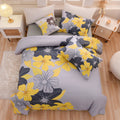 Heavyweight Warmth Yellow Floral Comforter Set Queen Flower Bed Set Adult Soft Botanical Boho Bedding Set - Cloud-Like Soft Lightweight Bed Comforter - Default Title