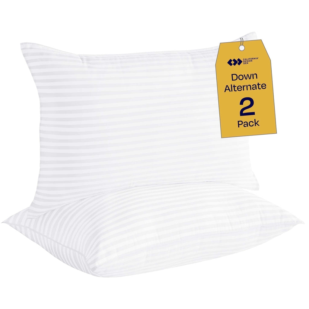 Decorative Plump 2-Pack Comfort Bed Pillows Standard size set of 2 for Sleeping, Pillows, for Back, Stomach or Side Sleepers, 20 x 26 ... - Ergonomic Memory Foam Pillow for Neck Pain Support - Default Title