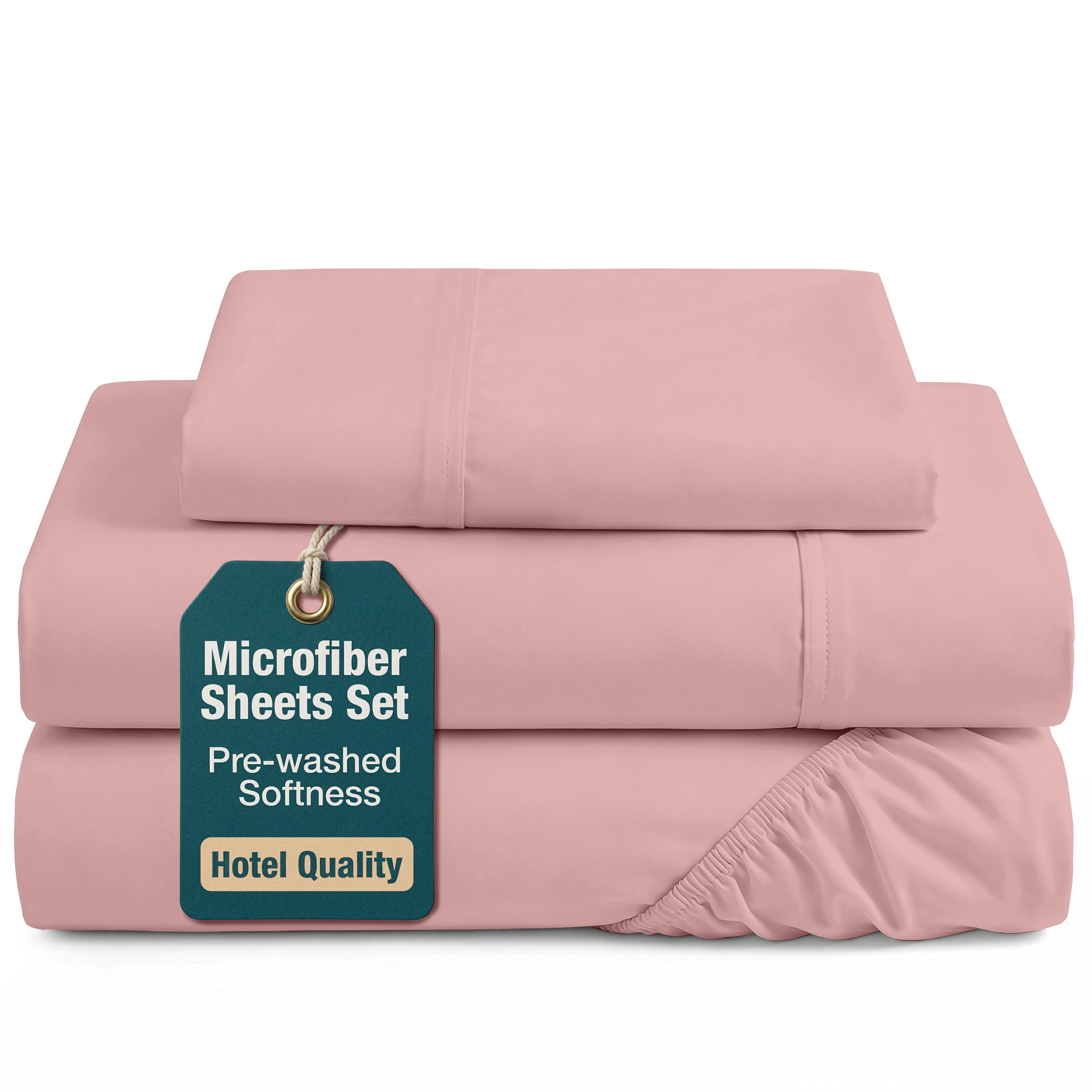 Cooling Sateen Twin Size Bed Sheets Set - Washed Ultra-Soft Microfiber Twin Bed Sheets - Extra Soft - 3 Piece Set - Bedding Sheets &... - Premium Ultra-Soft Pillowcase Pair for Sleeping - Default Title