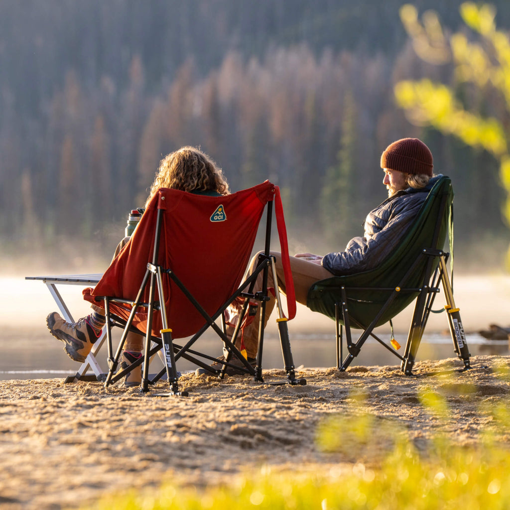 Patented Spring-Action Puff Rocker - Choice 731 - Patented Spring-Action Rocking Chair for Camping Detail