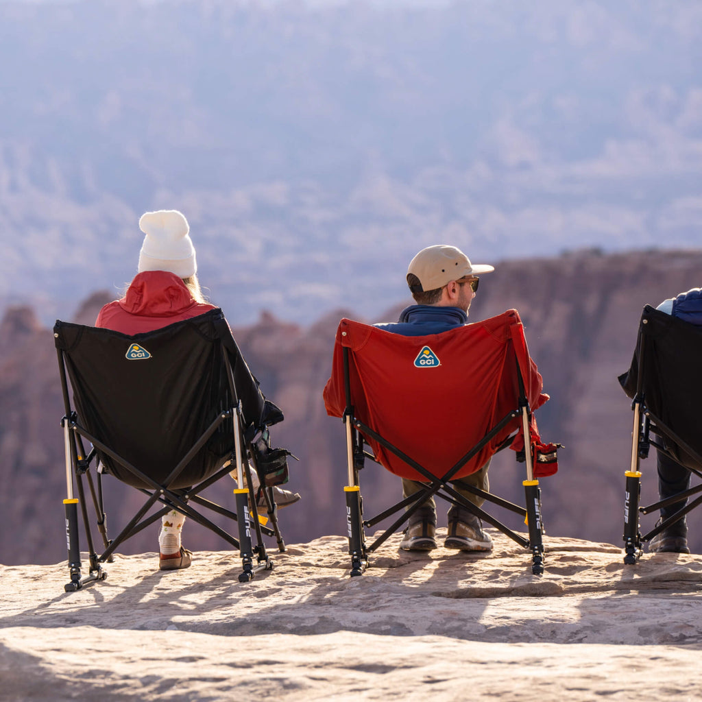 Patented Spring-Action Puff Rocker - Choice 731 - Patented Spring-Action Rocking Chair for Camping Detail