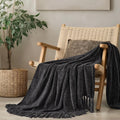 Lightweight Warm Soft Chenille Throw Blanket for Couch, Cozy Plush Fuzzy Decorative Chenille Knit Throw Blanket with Tassels, Lightwei... - Super Soft Reversible Sherpa Flannel Blanket - Default Title