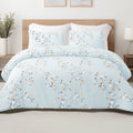Hypoallergenic Cloud 3-Piece Floral King Size Comforter Set, Microfiber Bedding Down Alternative Comforter for All Seasons with 2 Pillow S... - Hypoallergenic Ultra-Fluffy Quilt for Winter - Default Title