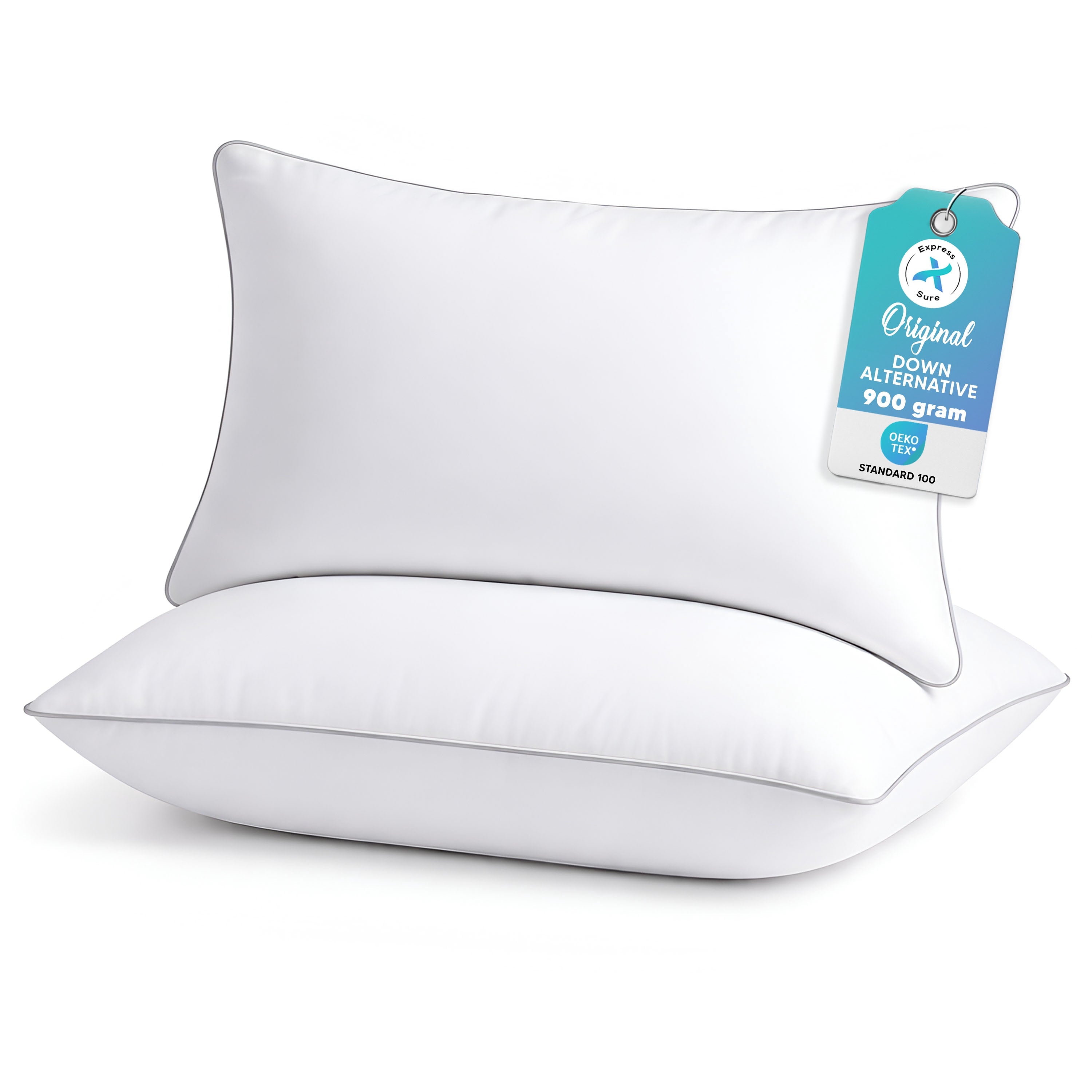 Fluffy Shredded 2-Pack Standard Bed Pillows – Soft, Breathable & Hypoallergenic for Better Sleep - Orthopedic Shredded Foam Bed Pillow Set - Default Title