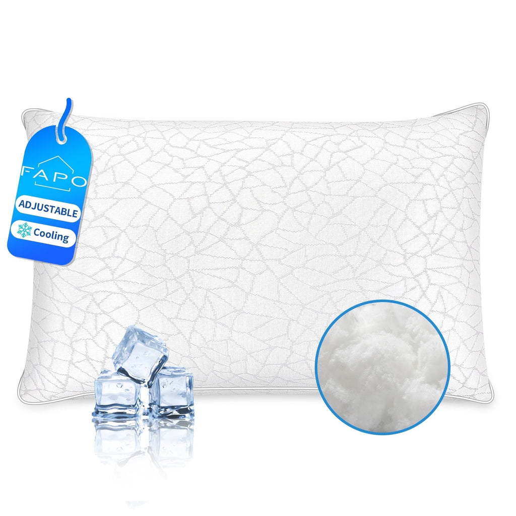 Ergonomic Memory Foam Queen Size Bed Pillows 1-Pack,2.2lb High Quality Down Alternative Filled,3D Breathable Cover,Hotel Collection Pillows... - Orthopedic Shredded Foam Bed Pillow Set - Default Title