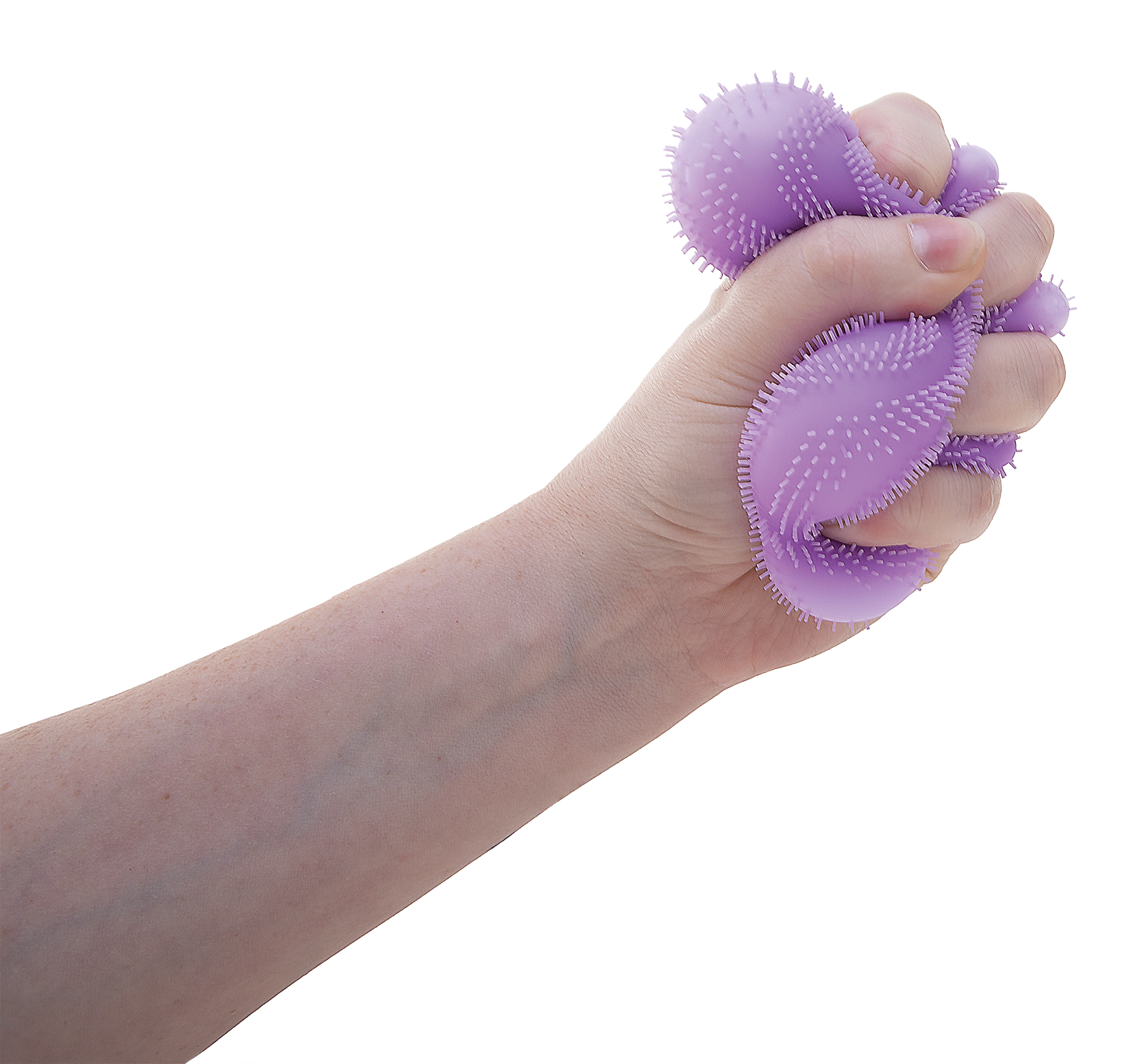 Fuzzy Flocked NeeDoh Fuzz Ball Flower Power | Signature Elm Point - Shaggy Tactile Ribbed Stress Relief Toy - Surprise Me! (Random Color)