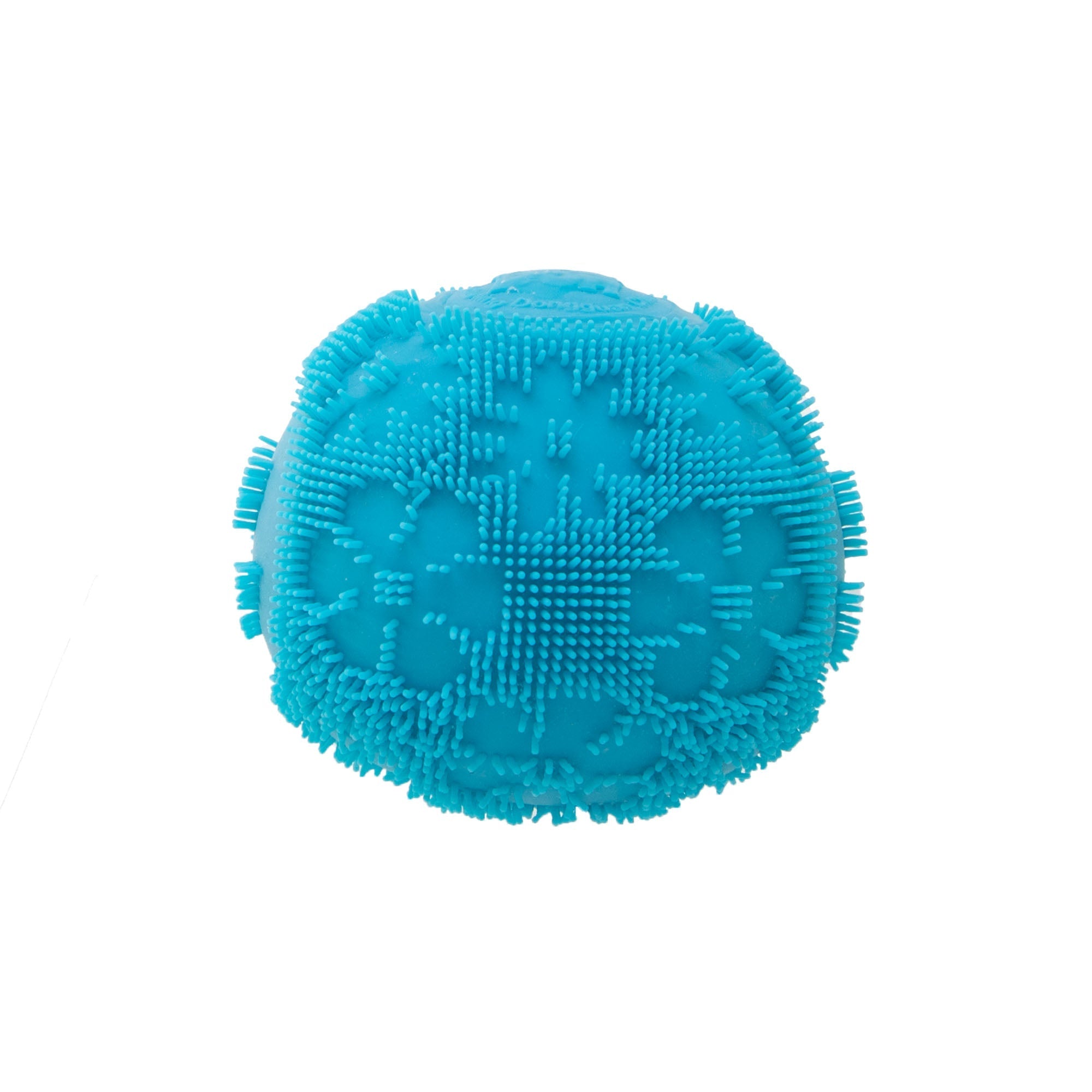 Fuzzy Flocked NeeDoh Fuzz Ball Flower Power | Signature Elm Point - Shaggy Tactile Ribbed Stress Relief Toy Detail